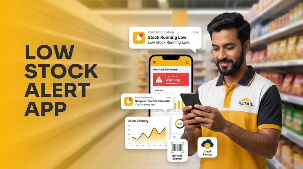 low stock alert app