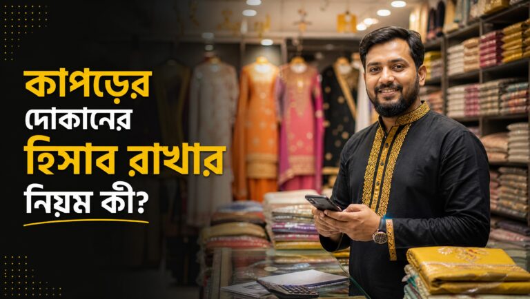 কাপড়ের দোকানের হিসাব রাখার নিয়ম কী?