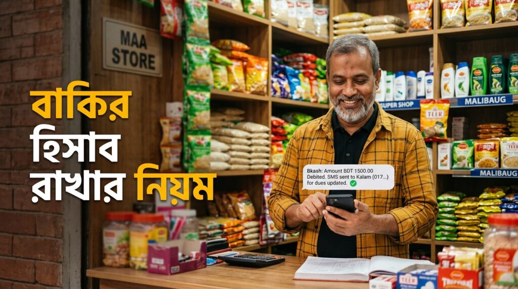 বাকির হিসাব রাখার নিয়ম