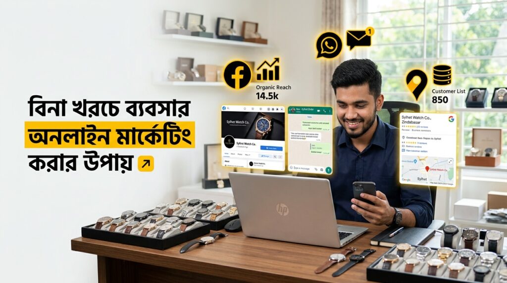 বিনা খরচে ব্যবসার অনলাইন মার্কেটিং করার উপায়